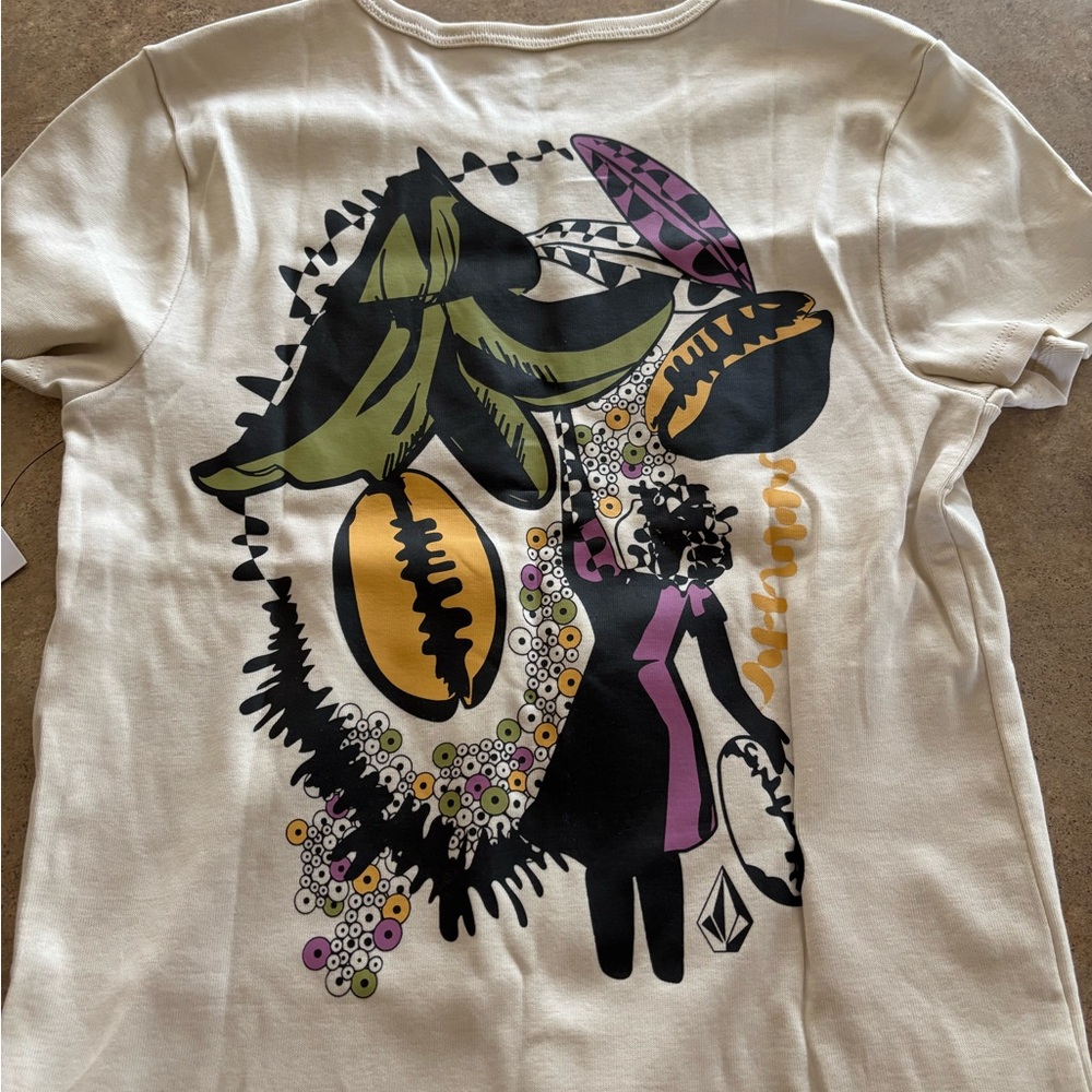 Volcom Graphic Print T-Shirt with Artistic Design